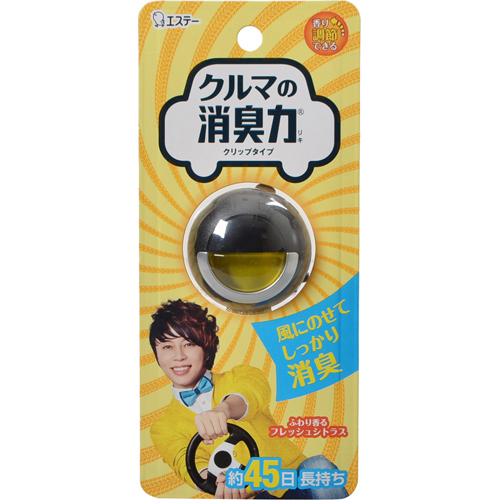 картинка "Shoushuuriki" Дезодорант для автомобильного кондиционера с ароматом цитрусовых, 3,2 мл от интернет магазина