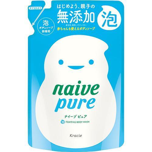 картинка Kracie Naive Pure Жидкое мыло-пена для тела без добавок (м.у.) 450 мл от интернет магазина