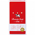COW Молочное увлажняющее мыло с пудровым ар. роз «Beauty Soap» красная упаковка 3шт×90гр/48