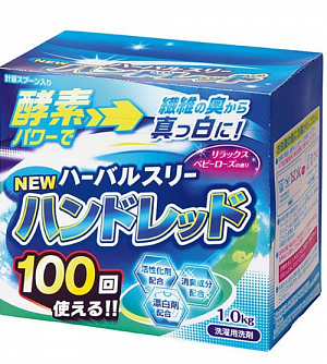 Utena Mitsuei Herbal Three New Стиральный кислородный порошок-концентрат с ар. розы 1 кг