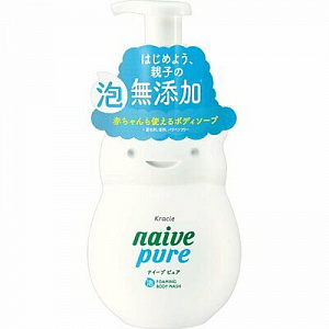Kracie Naive Pure Жидкое мыло-пена для тела без добавок 550 мл