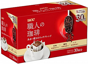 Ajinomoto UCC Drip Coffee Rich Blend Кофе натуральный молотый 30 дрип-пакетов х 7 гр