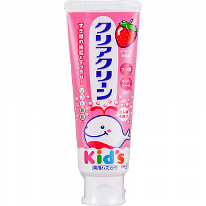 Детская зубная паста Kao Clear Clean Kid's Клубника 70 гр