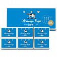 COW Молочное освежающее мыло с прохл. ар. жасмина "Beauty Soap" синяя упаковка 6шт×85гр/24