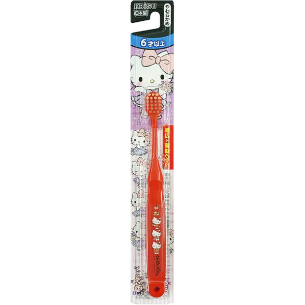 Детская зубная щетка "EBISU" для детей от 6 до 12 лет "Hello Kitty" 1 шт