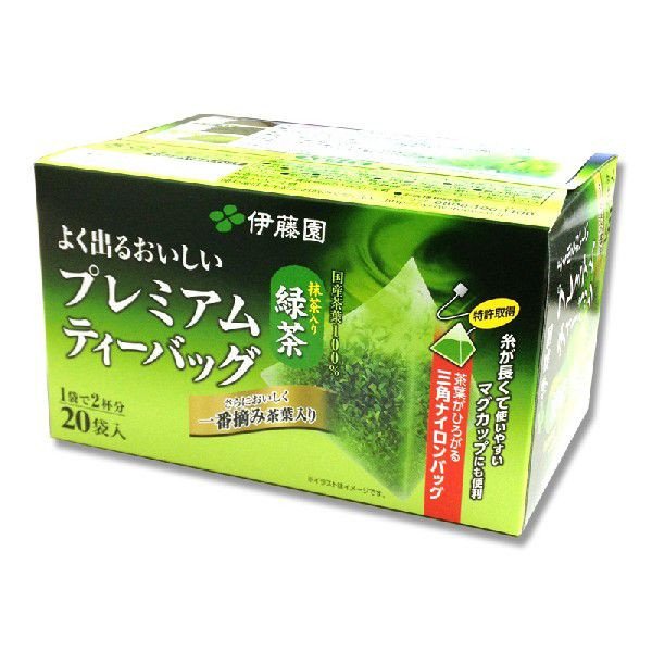 Ito En Ooi-Ocha With Uji Matcha Premium Tea Зеленый чай с Маття 20 пакетиков
