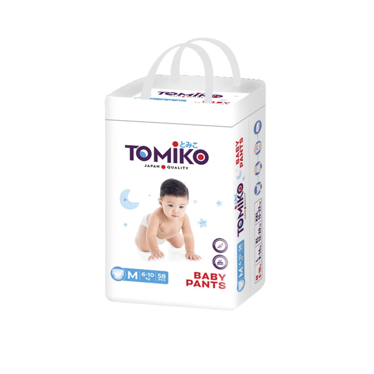 Подгузники детские TOMIKO M (5-10 кг) 64 шт.