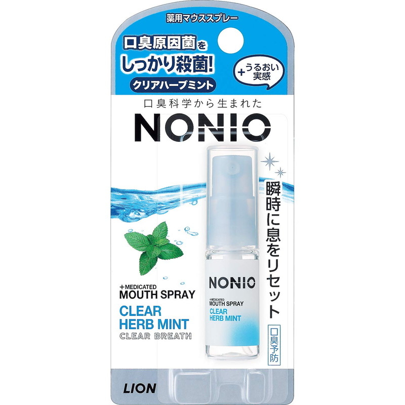Lion Nonio Herb Mint Спрей-освежитель для полости рта Освежающая мята 5 мл