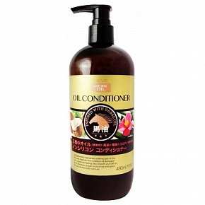 Kumano Deve Natural Oil Conditioner Кондиционер для волос без силикона с тремя видами масел 480 мл