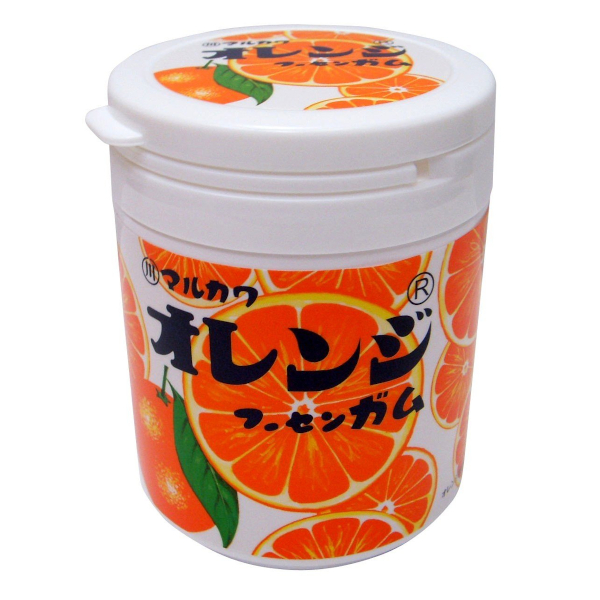 Marukawa Marble Orange Жевательная резинка Апельсин 130 гр (банка)