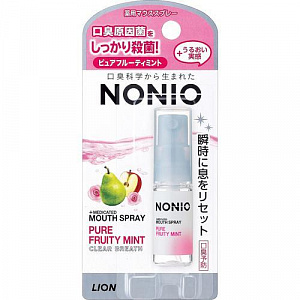 Lion Nonio Pure Fruity Mint Спрей-освежитель для полости рта Фрукты и мята 5 мл