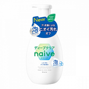 Kracie Naive Жидкое мыло-пенка для тела с дезодорирующим эффектом Цитрусово-цветочный 600 мл
